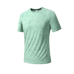 T-shirt Sportiva da Uomo in Nylon Spandex Traspirante ed Elastica, Stampa Digitale Transfrontaliera, Effetto Seta Ghiacciata, Asciugatura Rapida - Product Image 5