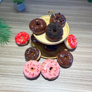 เบเกิลจำลอง ขนมปังปลอม อาหารจำลอง แยมหวาน โดนัทปลอม ของตกแต่งโฆษณา สีรุ้ง ปรับแต่งได้ อุปกรณ์ประกอบฉาก ของประดับโต๊ะ - Product Image 4