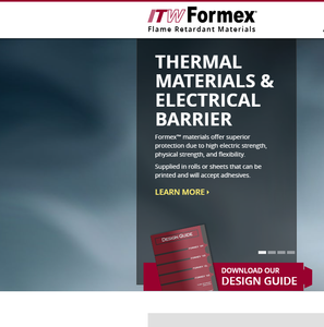 ITW <span class=keywords><strong>Formex</strong></span> | Piezas troqueladas/cortadas con láser | ITW <span class=keywords><strong>Formex</strong></span> para aislamiento eléctrico ignífugo - Product Image 6