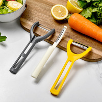 Multifunctionele 3-in-1 roestvrijstalen fruit- en groenteschiller voor gebruik in de keuken, milieuvriendelijk schillen, snijden en ontpitten