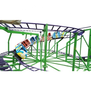 เครื่องเล่นสวนสนุกสำหรับครอบครัว รถไฟเหาะขนาดเล็ก 32 ที่นั่ง สำหรับขาย - Product Image 1