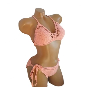 Maillot de bain une pièce sexy en crochet fait main, style bikini évidé, pour femme, collection OEM personnalisée - Product Image 1