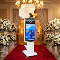 Nouvelle Machine Photobooth Magique 2026 pour Mariages et Événements, Écran Tactile 32 Pouces avec Option Appareil Photo DSLR