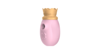 Voll wasserdichtes Sexspielzeug für weibliches USB-Aufladen 2-in-1-Vibrator mit 10 Frequencies Lecken Saugen stimuliert Nippel klitoris