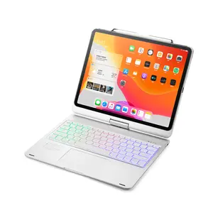 Suitable for 2020 ipad pro12.9-inch tablet keyboard 12.9-inch wireless keyboard protective case 360-degree rotation wi