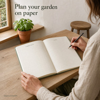 Carnet de Jardinage Personnalisé à Spirale, Couverture Rigide, en Cuir/Papier, Journal de Soins des Plantes, Cadeau Botanique pour les Amateurs de Jardin