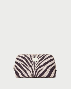 Bolsa de Cosméticos Acolchada Personalizada con Estampado de Leopardo, Cierre de Cremallera, Bolsa de Cosméticos de Nailon con Logotipo de Algodón para Mujer, Uso Diario - Product Image 4