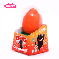Es Krim Viral 3D Rasa Jeruk PoPI CAT OEM 75g Bahan Alami Kemasan Kotak Beku