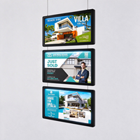 Kiosque d'affichage numérique intérieur avec prise en charge SDK d'animation, CMS suspendu, affichage publicitaire numérique commercial Android pour l'immobilier