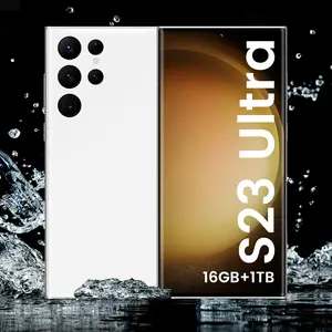 2023 nuevo teléfono inteligente popular S23Ultra desbloqueo global Android 13 16 GB + 1TB 6800mh Cámara principal 64 MP teléfono barato