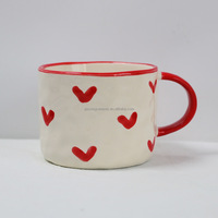 Mini tasses à café de la Saint-Valentin, tasse avec rubans centres de table en forme de cœur pour la décoration de la cuisine de la maison Cadeaux de pendaison de crémaillère