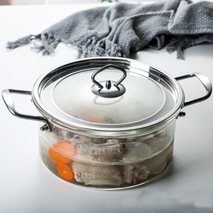 Olla <span class=keywords><strong>de</strong></span> Cocina <span class=keywords><strong>de</strong></span> <span class=keywords><strong>Vidrio</strong></span> Transparente <span class=keywords><strong>de</strong></span> Borosilicato <span class=keywords><strong>para</strong></span> Estufa <span class=keywords><strong>de</strong></span> Gas, Eléctrica y Cerámica - Product Image 3