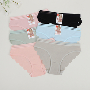 Vendita di fabbrica UOKIN biancheria intima di <span class=keywords><strong>cotone</strong></span> da <span class=keywords><strong>donna</strong></span> a vita media slip elasticizzati mutandine morbide da <span class=keywords><strong>donna</strong></span> a copertura completa - Product Image 2