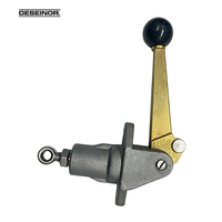 Vanne d'arrêt en alliage d'aluminium à levier manuel GY675A avec câble en acier et réinitialisation en alliage fusible 75C pour accessoires de citerne à carburant