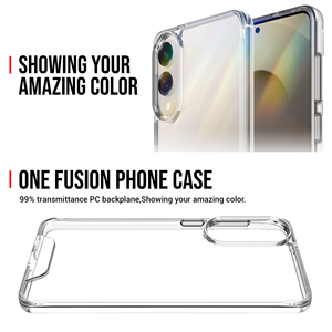 Étui hybride antichoc <span class=keywords><strong>pour</strong></span> <span class=keywords><strong>Samsung</strong></span> Galaxy S25 Edge S26 Ultra S24 S23 FE S22Ultra <span class=keywords><strong>S21</strong></span> <span class=keywords><strong>Coque</strong></span> souple en TPU transparente fine <span class=keywords><strong>Coque</strong></span> rigide en PC - Product Image 5