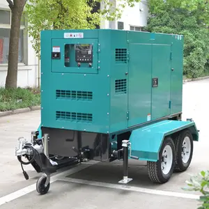 60Hz Draagbaar Aangedreven Door Cummins Motor 25kva Mobiele Genset 20kw Generator Diesel