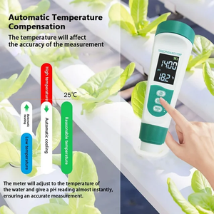 Testeur de qualité de l'eau intelligent 5 en 1 WanBang MF-M51, stylo <span class=keywords><strong>PH</strong></span> TDS EC salinité température, mesure vocale, rechargeable, haute précision, aquarium piscine - Product Image 3