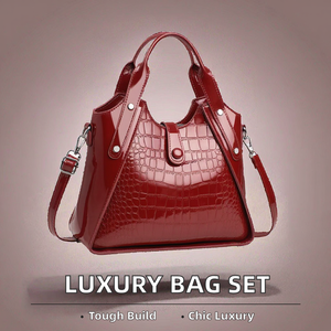 Bolsos de Mano de Piel Sintética de Lujo para Mujer, Diseño de Cocodrilo, Estilo Vintage, con Cartera, Dos Asas y Cierre de Cremallera, Venta al Por Mayor - Product Image 2