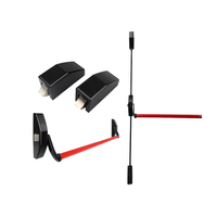 Serrure à trois points, barre anti-panique, serrure de porte extérieure ignifuge, barre verticale, dispositif de sortie à poussée