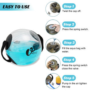 कस्टम लोगो समायोज्य वजन pvc एक्वा बॉल पोर्टेबल फिटनेस वाटर पावर बॉल - Product Image 5