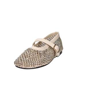 Ballerines pour femmes Laura Biagiotti Beige 37 Talon plat 1 cm Chaussures de danse ornées de cristaux - Product Image 5