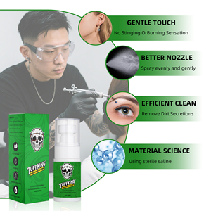 TUFFKING Gentle Safe 30ml Mist Spray Bottle Tatuaje Restauración <span class=keywords><strong>Piercing</strong></span> Aftercare Salons Studios Uso en el hogar Maquillaje permanente - Product Image 4