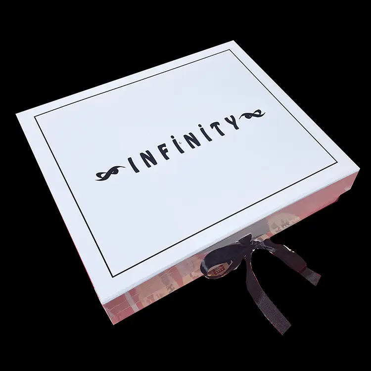 Scatole di imballaggio regalo di grandi dimensioni di lusso a forma di libro borsa a mano scatola di imballaggio con Logo personalizzato per borse