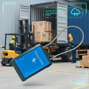 Lucchetto di Sicurezza Intelligente con Controllo Tramite App Mobile, Tracciamento GPS 2G LTE e Allarme Antimanomissione per Flotte di Container - Product Image 1