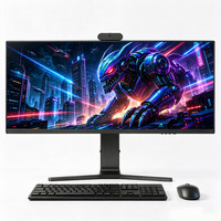Ordinateur de bureau tout-en-un 34 pouces I3/i5/i7 3440*1440 incurvé 165 Hz avec système Windows et caméra