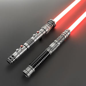 <span class=keywords><strong>Sabre</strong></span> <span class=keywords><strong>laser</strong></span> double Darth <span class=keywords><strong>Maul</strong></span> avec poignée en métal vieilli, RGB, mouvement fluide, double lame, Force FX, épée de duel lourde, jouet <span class=keywords><strong>laser</strong></span> - Product Image 2