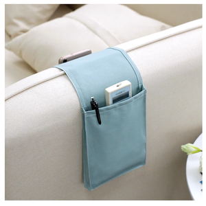 Sofa Armrest Organizer Remote Control Holder Magazine Storage Basket Bed Couch Chair Arm <strong>Bedside</strong> <strong>Caddy</strong> for TV Remote Control - Product Image 1