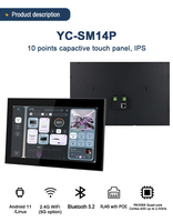 Pantalla Interactiva IPS RK3568 Android Debian de 14 Pulgadas, 2+16GB, Señalización Digital para Hogar y Garaje, para Ascensores, Hoteles, Automatización IoT, CE