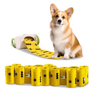 Customized Biodegradable Pet Poo Bag PLA PBAT Compostable Strong Corn Starch <b>Dog</b> Poop Bag - Product Image 4