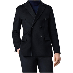 <span class=keywords><strong>Traje</strong></span> de <span class=keywords><strong>hombre</strong></span> de estilo italiano con doble botonadura y cuello con muescas y cremallera frontal plana de talla grande transpirable antiarrugas antiencogimiento - Product Image 4