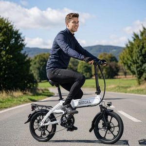 Vélo de sport électrique pliable avec cadre en alliage d'aluminium de 16 pouces et batterie au lithium 36V8AH - Product Image 6