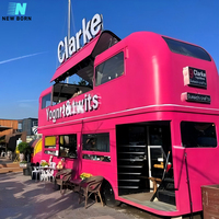 Station pour salon de coiffure Salon de coiffure mobile électrique Camion double pont Ice cream Tea Food Bus