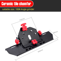 Machine à chanfreiner les carreaux en alliage d'aluminium JUXIN, outil d'assistance à la coupe à 45 degrés, usage industriel/DIY, OEM/ODM, angle 115/125