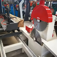 Scie industrielle sur table pour troncs Scie circulaire à bûches Découpeuse de bois Coulissante
