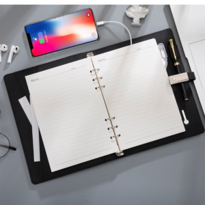 Biểu Tượng Tùy Chỉnh Không Dây 8000MAh Ngân Hàng Điện 16GB U Đĩa Máy Tính Xách Tay Vòng Chất Kết Dính Kế Hoạch Với Chủ Thẻ Bút Khe Cắm Kinh Doanh Nhật Ký - Product Image 4