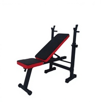 Banc de musculation pliable réglable, banc d'entraînement multifonctionnel, cadre en acier, banc d'exercice pour la salle de sport à domicile