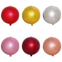 TS 22 pouces 4d Ballon en aluminium rond 4d Ballon Disco Ballon cercle Ballon en aluminium ballons pour fête mariage décor