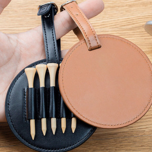 Sac à clubs de golf en cuir PU (lot de 5), peut être utilisé pour ranger des clubs de golf, des accessoires de golf et des cadeaux. - Product Image 1