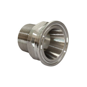 Conexión de Tubería Sanitaria de Acero Inoxidable 304/316L con Férula de Soldadura ISO SMS DIN Tri-Clamp PTFE Grado Alimenticio con Brida de Cabeza Redonda - Product Image 4