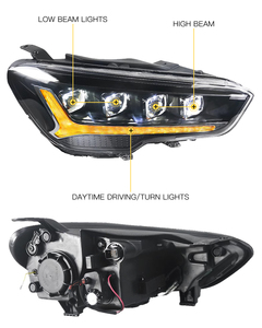 MJ para <span class=keywords><strong>Hyundai</strong></span> IX35 <span class=keywords><strong>Tucson</strong></span> 2018 2020 accesorios LED faros delanteros Lmap actualización 4 lentes Demon LED faros delanteros - Product Image 4