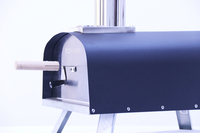 Four à pizza portable 16 "au propane et au bois multi-combustibles en acier inoxydable pour l'extérieur domestique