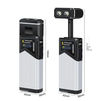 Lampe de travail 2025, nouvelle lampe de travail LED COB rechargeable par USB, support télescopique, lampe frontale et aimant pour la réparation automobile