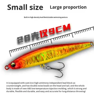 Esca Artificiale Vibrante Affondante da 12g 16g 22g 28g <span class=keywords><strong>per</strong></span> Pesca in Acqua Salata e Dolce, Pesca al Pesce Mandarino e <span class=keywords><strong>Spigola</strong></span> HXPE01 - Product Image 3