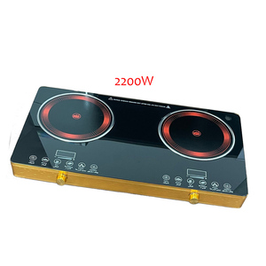 Table de cuisson à induction double foyer, plaque de cuisson infrarouge, cuisinière à induction, fabricant de cuisinières à induction numériques infrarouges - Product Image 1