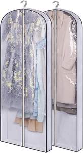 Three-dimensional Customized Folding Garment <b>Bags</b> PVC Clear Hanging Garment Cover Non-woven <b>Suit</b> <b>Bag</b> <b>for</b> Travel - Product Image 2