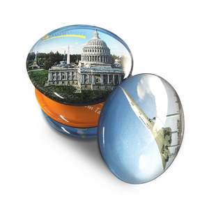 Custom Make Your Own Beautiful Fridge Magnets Clear Glass Cabochons for Diy Refrigerator Magnet - Product Image 1